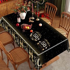 41Pcs 50th Birthday Decorations for Men Women, Black Gold 50 Year Old