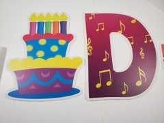 Happy Birthday Yard Signs w/Stakes 16” Large Size Letters Includes Numbers