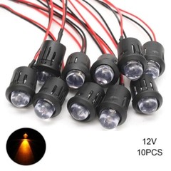 Water Clear Bulb Cable with 10mm PreWired LED 10 Pack Constant Lighting