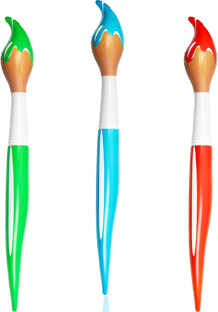 3 Pcs 41.4 Inch Giant Inflatable Paint Brush Large Blow up Paintbrushes Colored