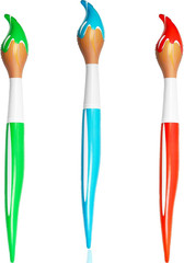 3 Pcs 41.4 Inch Giant Inflatable Paint Brush Large Blow up Paintbrushes Colored