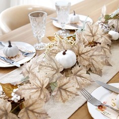 Fall Decorations for Home – 6Ft Autumn Maples Leaf Pumpkin Garland – Hallowee…