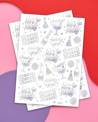 Cheers Party Temporary Tattoos – 52 iridescent styles | Bachelorette Party