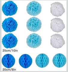 Party Hanging Paper Fan Set