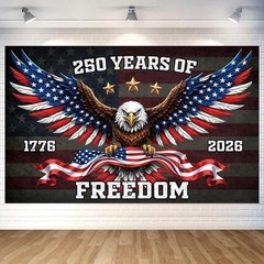 Patriotic Eagle Backdrop Banner – 4th of July & Independence Day Decor