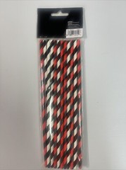 12 P Halloween Party Striped Straws Disposable Drinking Straws Paper Straw Decor