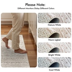 2×3 Washable Entryway Area Rug: Moroccan Small Runner Rug for 2′ x 3′, Beige