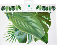 Palm Leaf Garland Tropical Party Decorations 8.5ft Green Jungle Bunting
