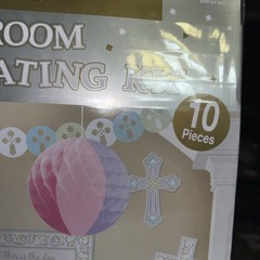 Christening Baptism Decor Baby Religious Party Supply NEW Celebration 10 Pieces