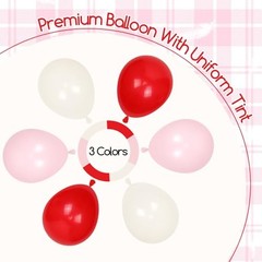 Cherry Birthday Party Decorations with Red Light Pink Sand White Balloons
