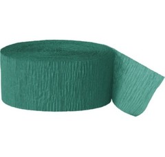 Green Emerald Crepe Paper Streamer 81 ft
