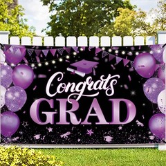 XtraLarge Congrats Grad Banner – 72×44 Inch, Congratulations Banner | Class of..