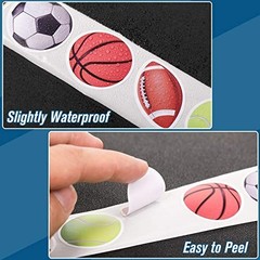 800 Pcs Waterproof Sports Stickers – Basketball, Baseball, Soccer, Football & Mo