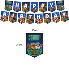Scooby Doo Party Decoration Kid Birthday Supplies Plate Napkin Cup Tableware Set