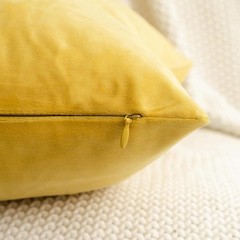18×18 Inches Yellow Series Pillow Covers for Livingroom and Bedroom, Solid Ve…