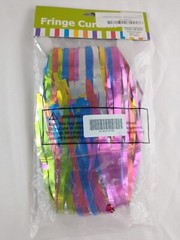 Fun Express Rainbow Metallic Foil Fringe Curtain Backdrop 36×96 New