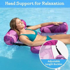 Inflatable Pool Float Chair – Pool Floats Adult Heavy Duty, Water Floating Lo…