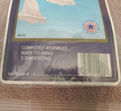 Vtg Beistle Honeycomb Bells Tissue Paper Garland Decor 12′ Wedding Baby Shower