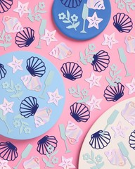 , Coastal Party Foil Confetti – 200 pc | Beach Engagement Party Decoration, B…