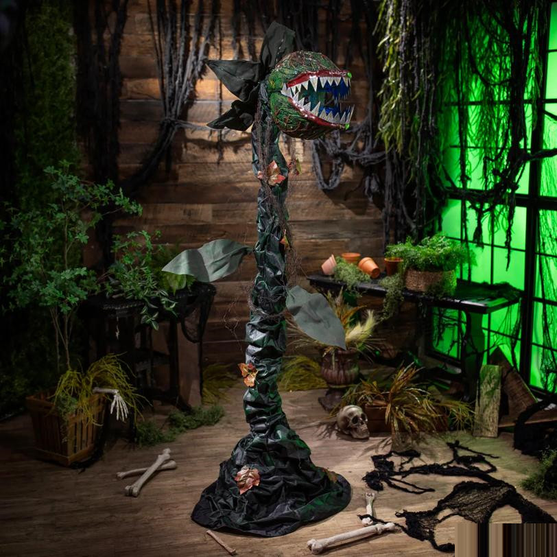 6 Ft. 2″ Animated Standing Talking Carnivorous Plant Halloween Decoration