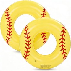 2Pcs Large Inflatable Pool Float for Adults Baseball Soccer Sports Swim Rings…
