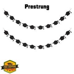 Vofrise 2026 Black Glitter Graduation Banner, Congrats Grad
