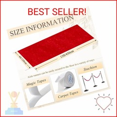Red Carpet Runner for Party Wedding Aisle Decorations 4FTx15FT Aisle Runners for