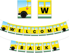 Welcome Back Banner Large, 10 Feet, No DIY | School Bus Welcome Sign | Welcome B