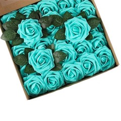 Flexible 25Pcs Foam Roses Set for Event Decoration and Home Floral Design
