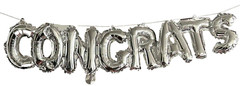Inflatable CONGRATS Decoration Party Decor Graduation Baby Retirement Silver