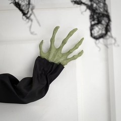 Morris Costumes 2.5 ft Hanging Animated Crashed Witch – Black