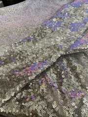 E26 Silver 4’x6′ Sequine Backdrop Curtain Wedding Party PhotoBooth Decoration