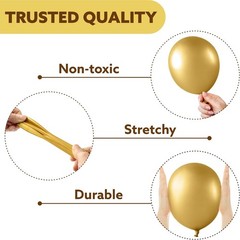 🔥150pcs Metallic Gold Balloon Arch Kit,Party,Graduation,Wedding,B-Day,Holiday🔥