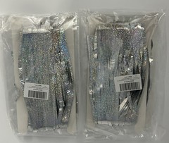 4 Pack Silver Metallic Foil Curtain Backdrop: Tinsel Fringe Curtains Photo Booth