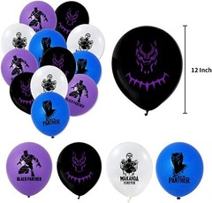 52pcs Black Panther Birthday Party Supplies Home Decoration Kids Ballons Banner