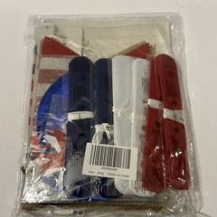 26Pcs Patriotic Decorations 4th of July Decor Red White Blue Paper.