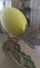 Vintage Baby Shower Decorations Stork “Special Delivery” Baby Yellow Honeycomb