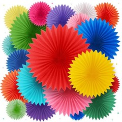 Colorful Fans – Rainbow Party Decorations – Happy Decorations for , Men and -…