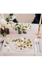 400 Pcs Greenery Baby Shower Confetti Scatter Decorations, Sage Olive Green Tabl
