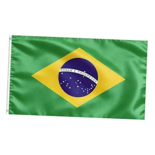 Flag, Flag of 3×5 Ft – Polyester Lightweight Flags with 2 Brass 1 Pc Brazil