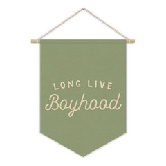 Long Live BoyHood Banner Sage Green Decor Boy Room Decor,Nursery Playroom Wal…