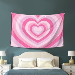Photo Backdrop Background Banner 8 x 6ft Love Hearts Tapestry Wall Art