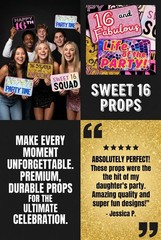 Sweet 16 Photo Booth Props