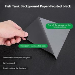 Aquarium Background Paper Decor Fish Tank Backdrop Wallpaper Electrostatic Ad…