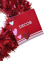 Valentine’s Day Pendant Decoration – Garland With 3 Sparkling Red Hearts