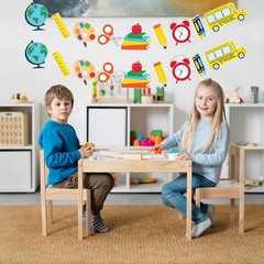 2 Pack Back to School Classroom Garland Banner – School Theme Hanging Decoration