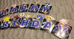 Sonic The Hedgehog Birthday Party Decorations Supplies Cake Toppers