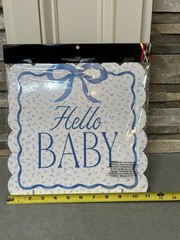 Baby Shower/Arrival Decor Bundle – table top decor,Pacifiers,Mini Me Hat & Patch