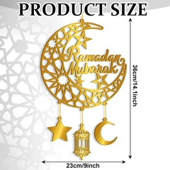 Ramadan Decoration for Home Acrylic Ramadan Door Wreath Ramadan Mubarak Islamic
