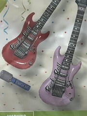 Musical Inflatables Set of 4 Guitars Saxophone Microphone